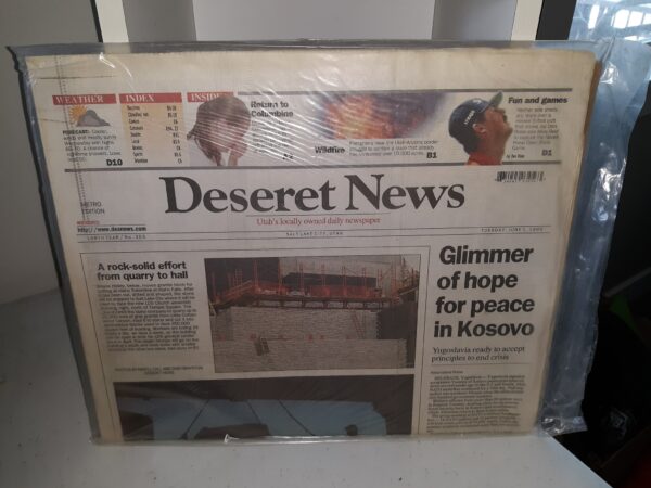 Deseret News: 148th Year, No. 353, Tuesday, June 1, 1999: Keepsake Edition (Newspaper) (1999)
