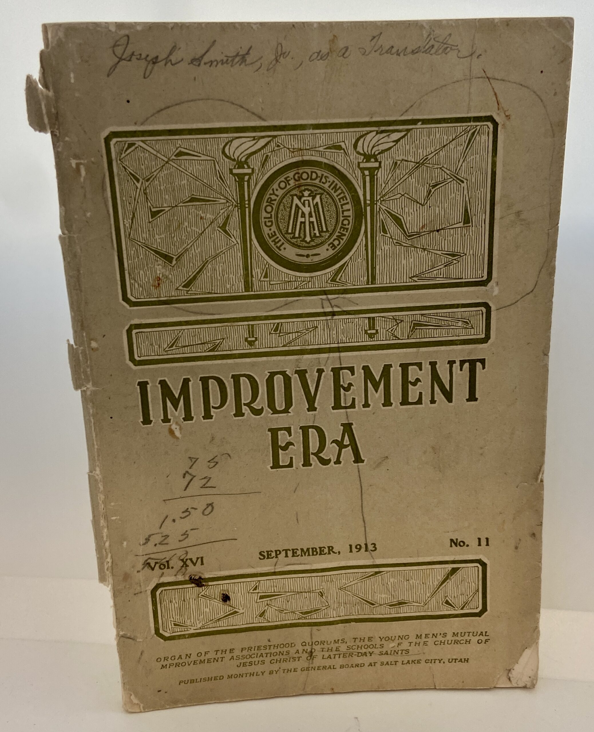 Improvement Era: September, 1913, Vol. XVI, No. 11