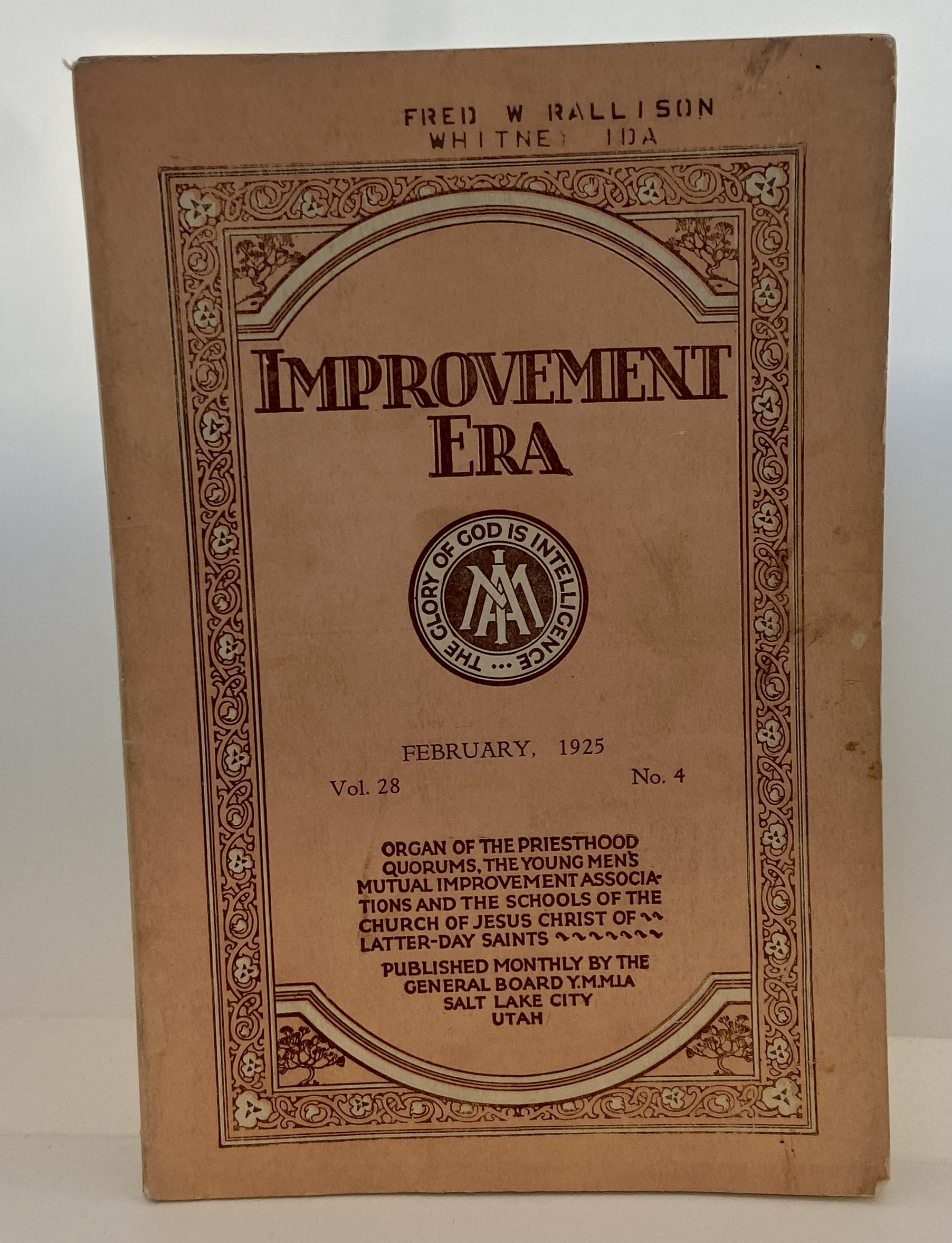 Improvement Era: February, 1925, Vol. 28, No. 4