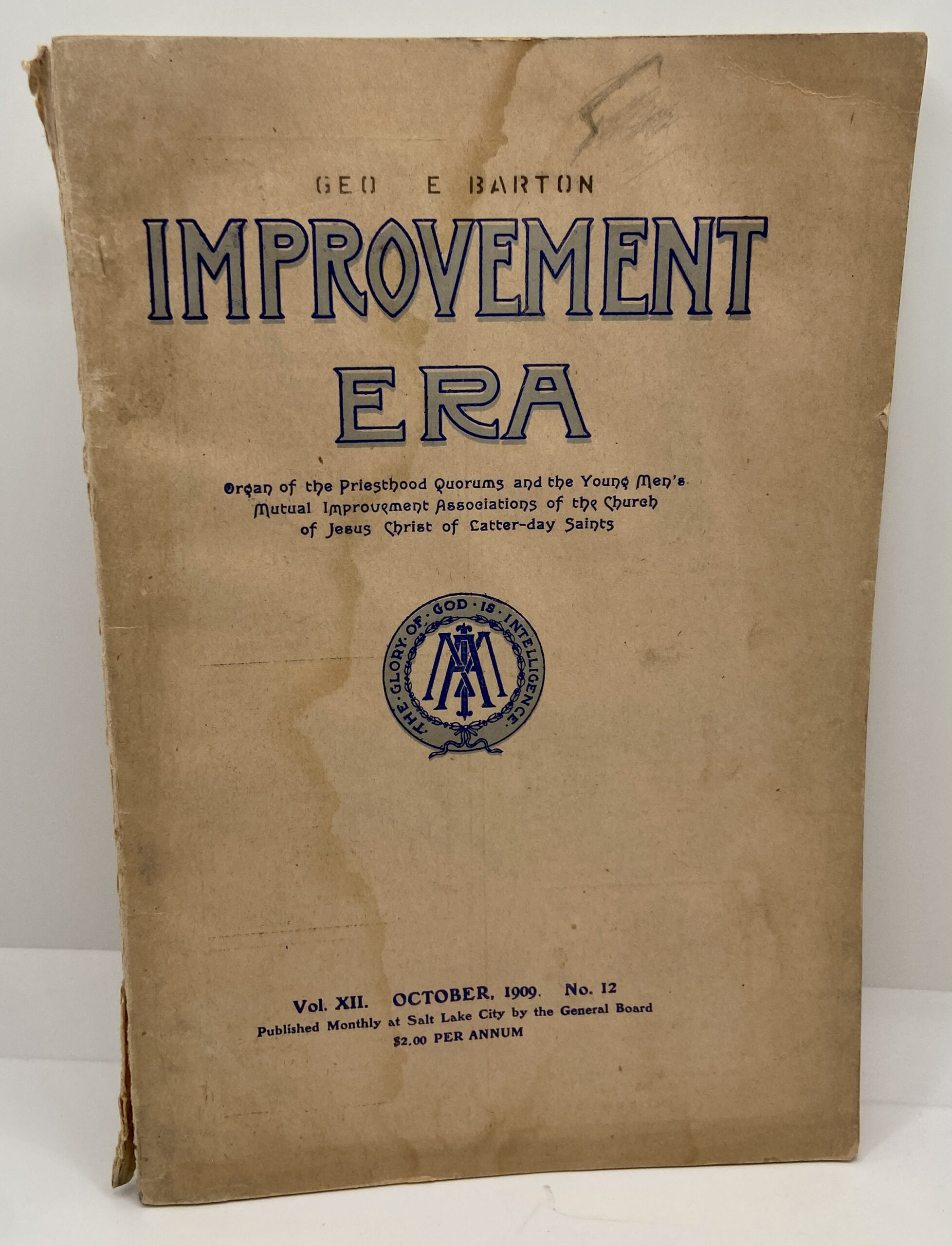 Improvement Era: October, 1909, Vol. XII, No. 12