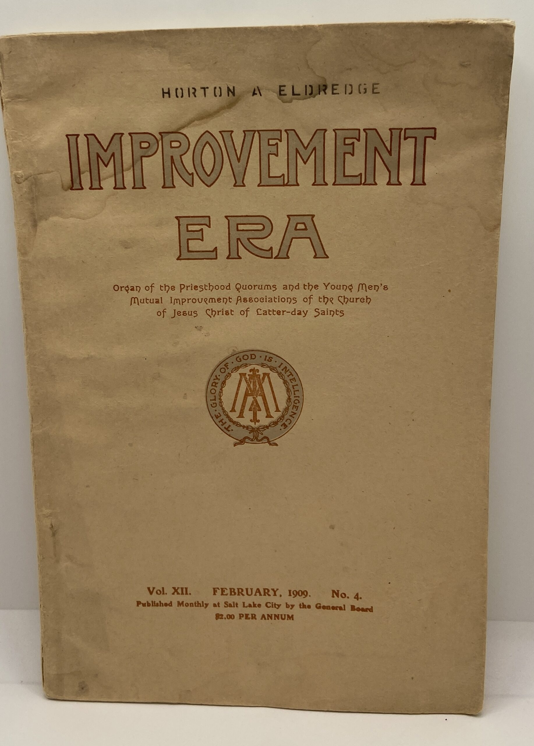 Improvement Era: February, 1909, Vol. XII, No. 4