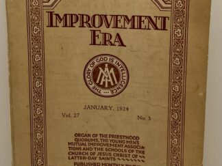 Improvement Era: January, 1924, Vol. 27, No. 3