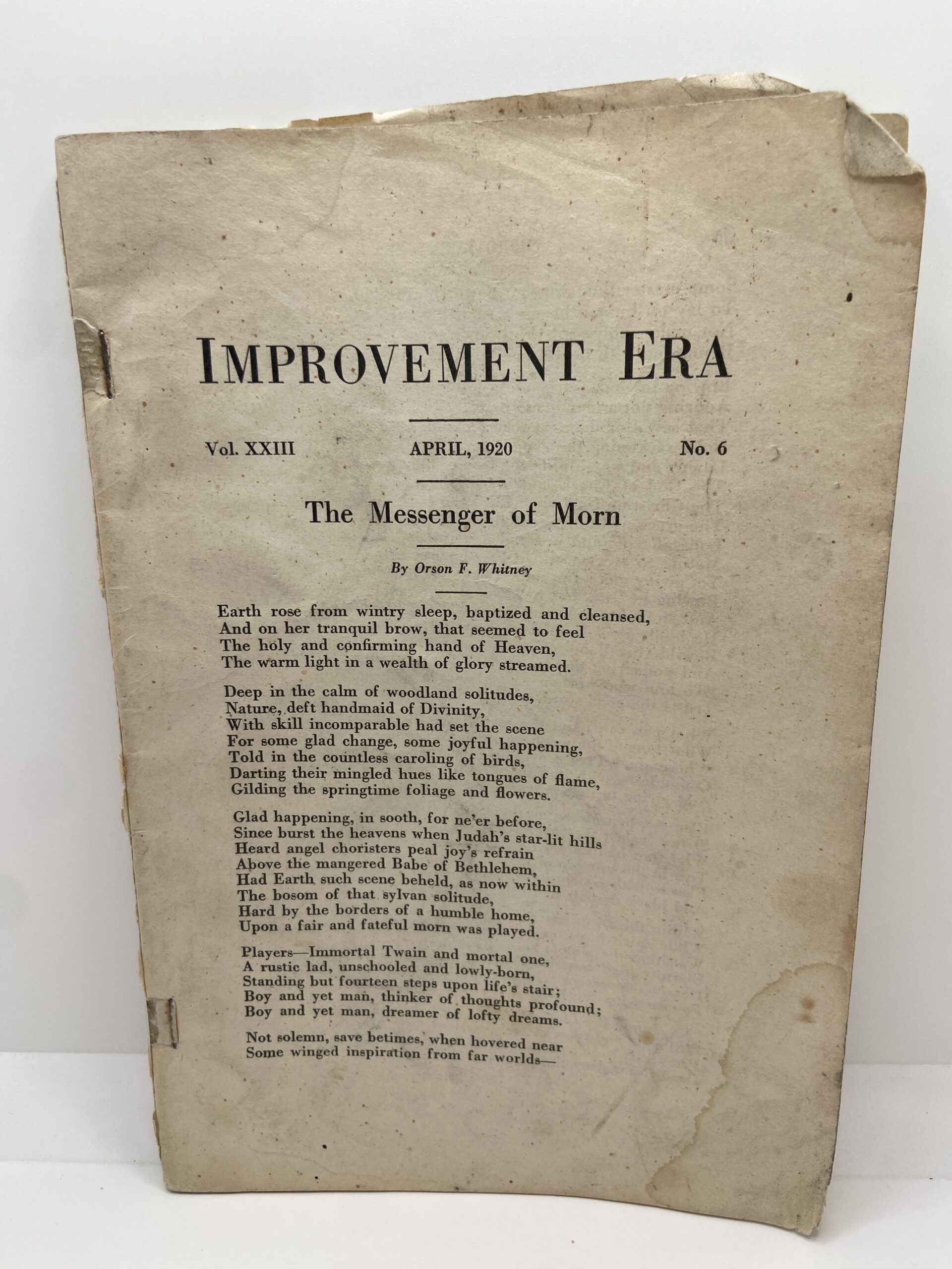 Improvement Era: April, 1920, Vol. XXIII, No. 6