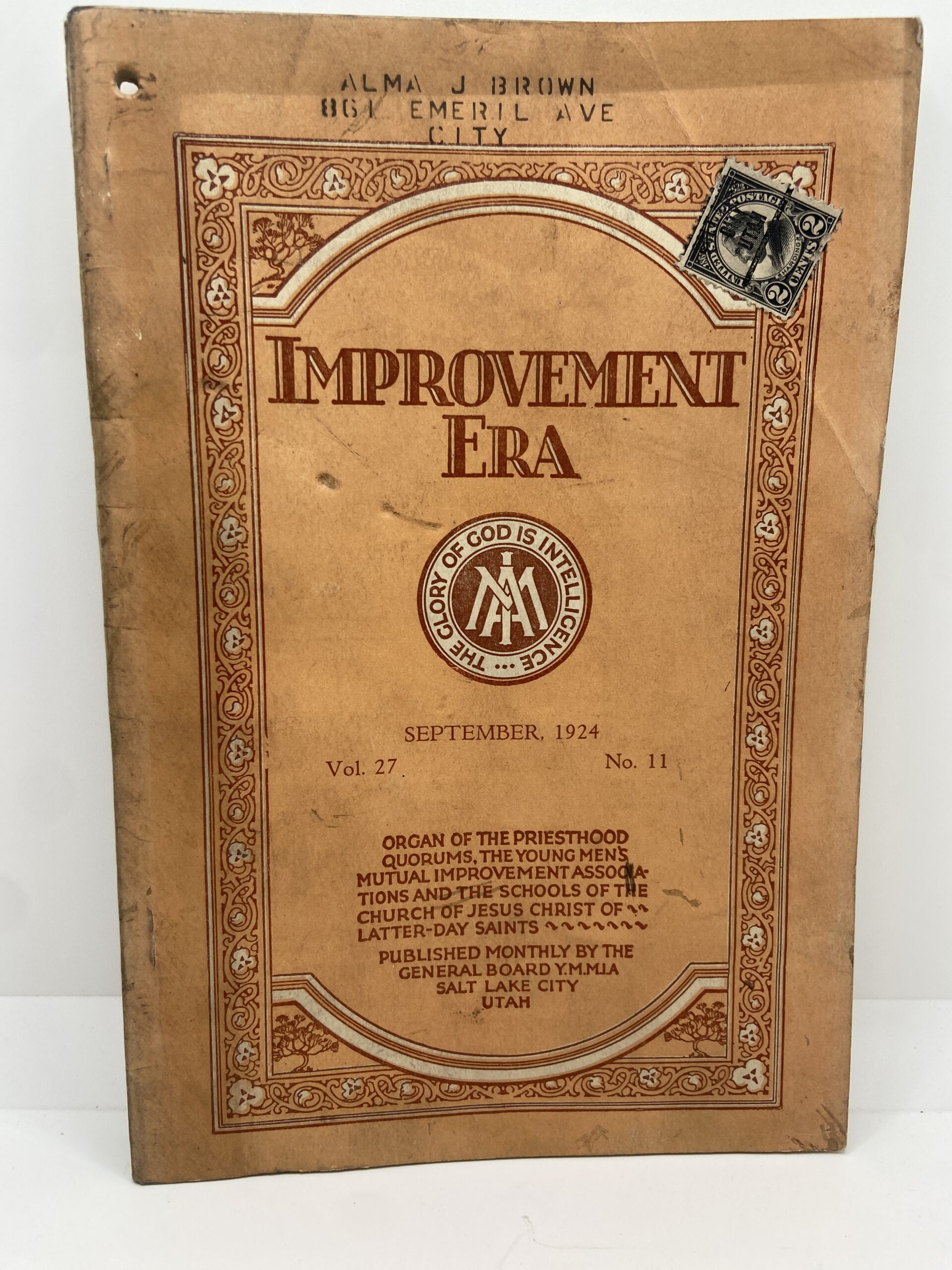 Improvement Era: September, 1924, Vol. 27, No. 11
