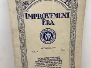 Improvement Era: November, 1922, Vol. 26, No. 1