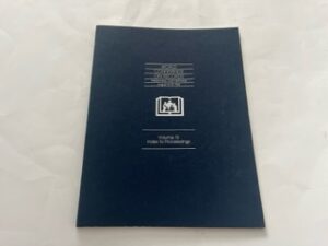 1980-World Conference On Records Preserving Our Heritage August 12-15,1980 Volume 13 Index to Proceedings- Signed by LDS Historian!