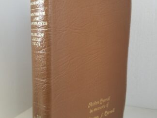 1992 --- Triple Combination -- Brown Leather Binding
