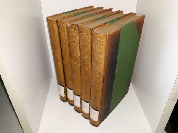 The Wit and Humor of America 5 Vol. Set (3/4 Leather) (Ex-Library) (1911) ~ Edited by Marshall P. Wilder