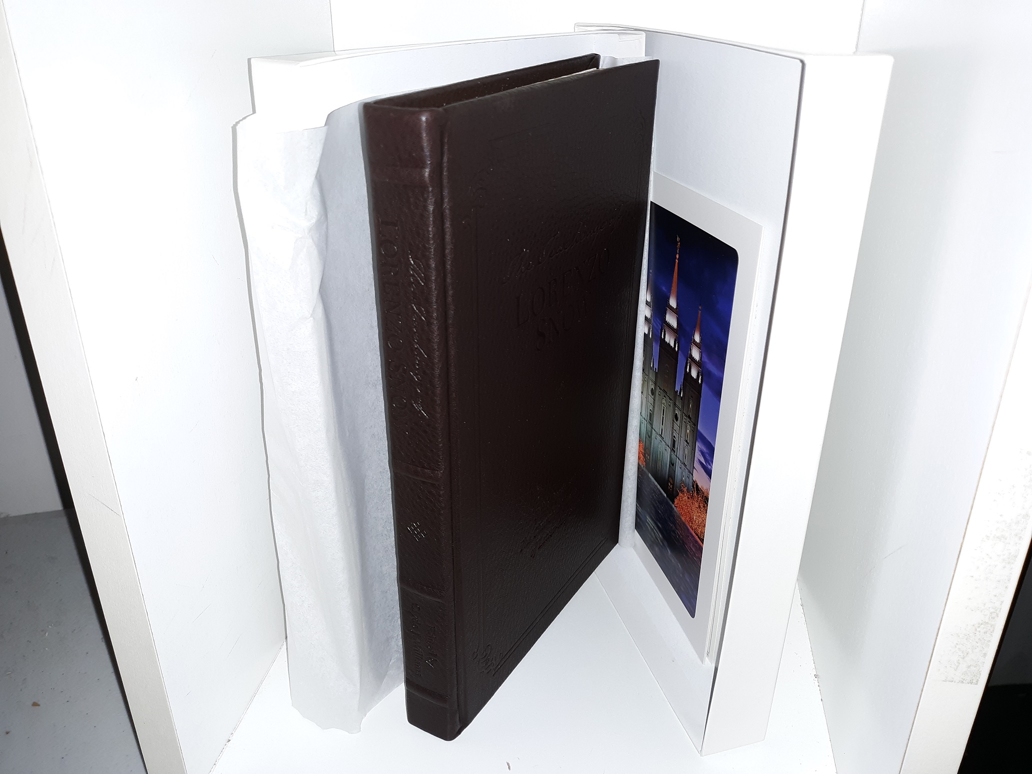 3 Leather LDS Books: The Discourses of Wilford Woodruff / The Teachings of Lorenzo Snow / The Teachings of Howard W. Hunter (See Details)