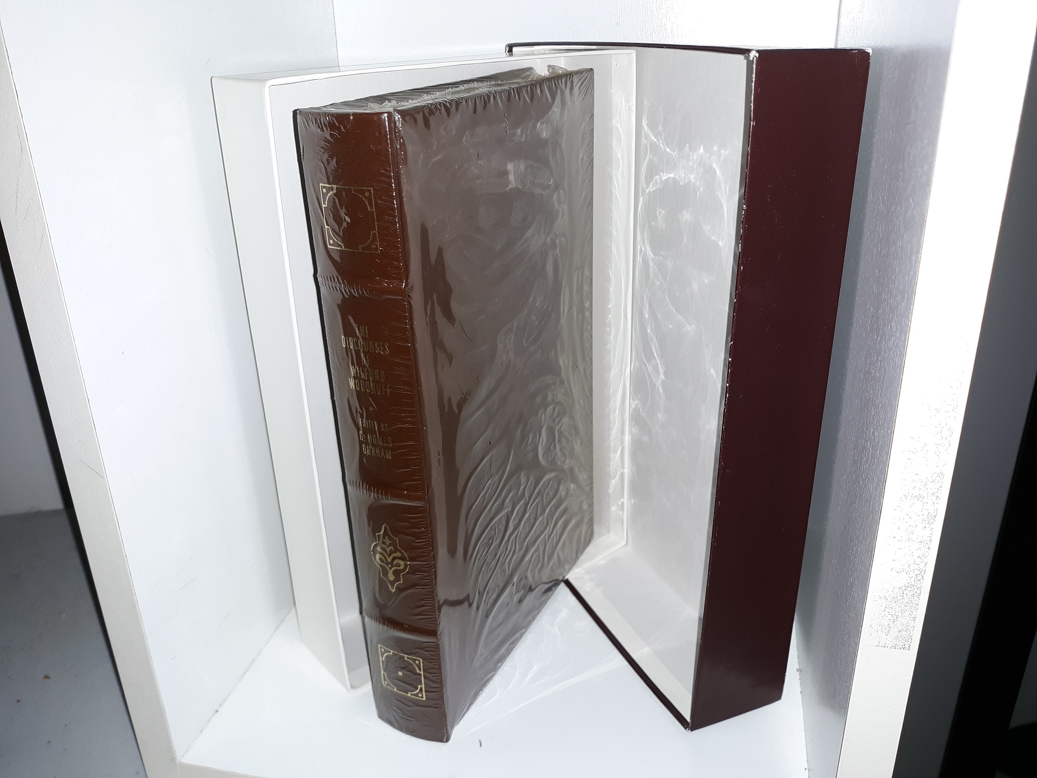 3 Leather LDS Books: The Discourses of Wilford Woodruff / The Teachings of Lorenzo Snow / The Teachings of Howard W. Hunter (See Details)