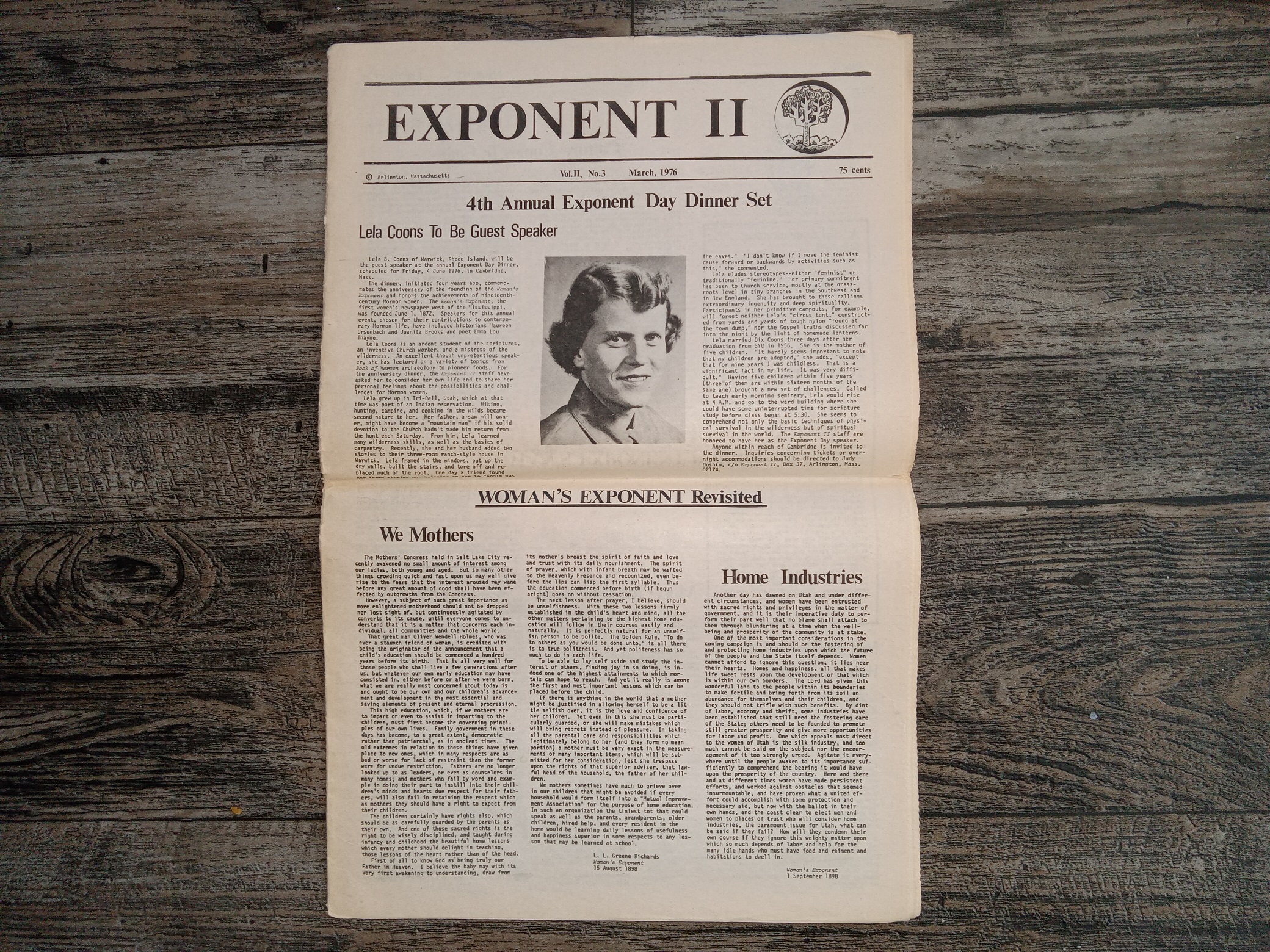 Exponent II: Vol. 2, No. 3, March, 1976 (Newspaper) (1976)