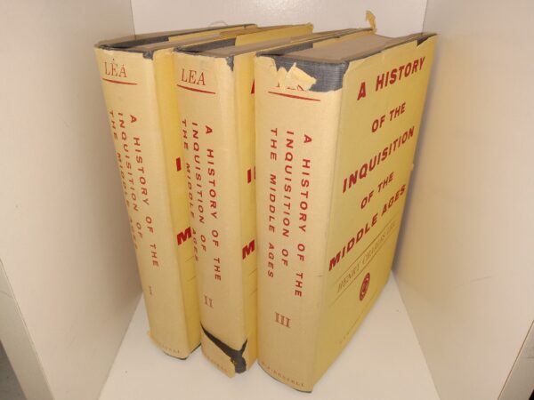A History of the Inquisition of the Middle Ages 3 Vol. Set (No Foreign Orders) (1956) ~ by Henry Charles Lea