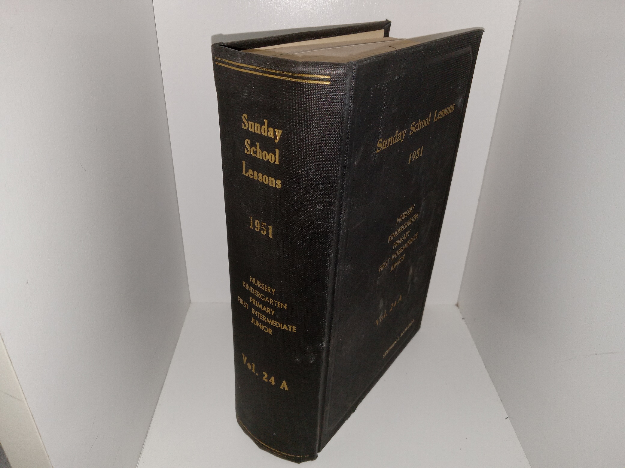 Sunday School Lessons, 1951: Vol. 24 A (Apostle Elder Stephen L. Richards Name Engraved on Cover) (1951)
