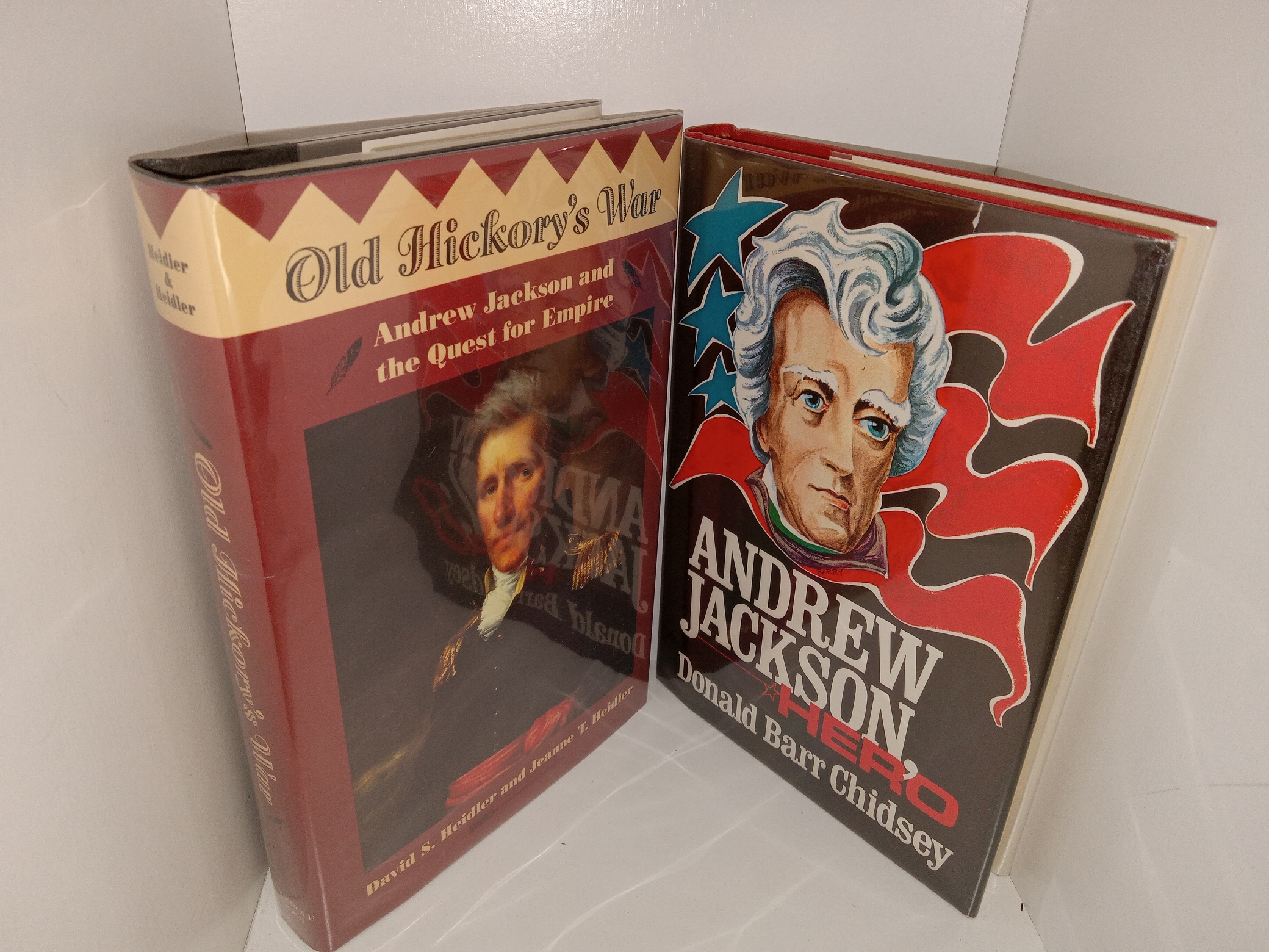 2 Books about Andrew Jackson: Old Hickory’s War: Andrew Jackson and the Quest for Empire / Andrew Jackson, Hero (See Details)
