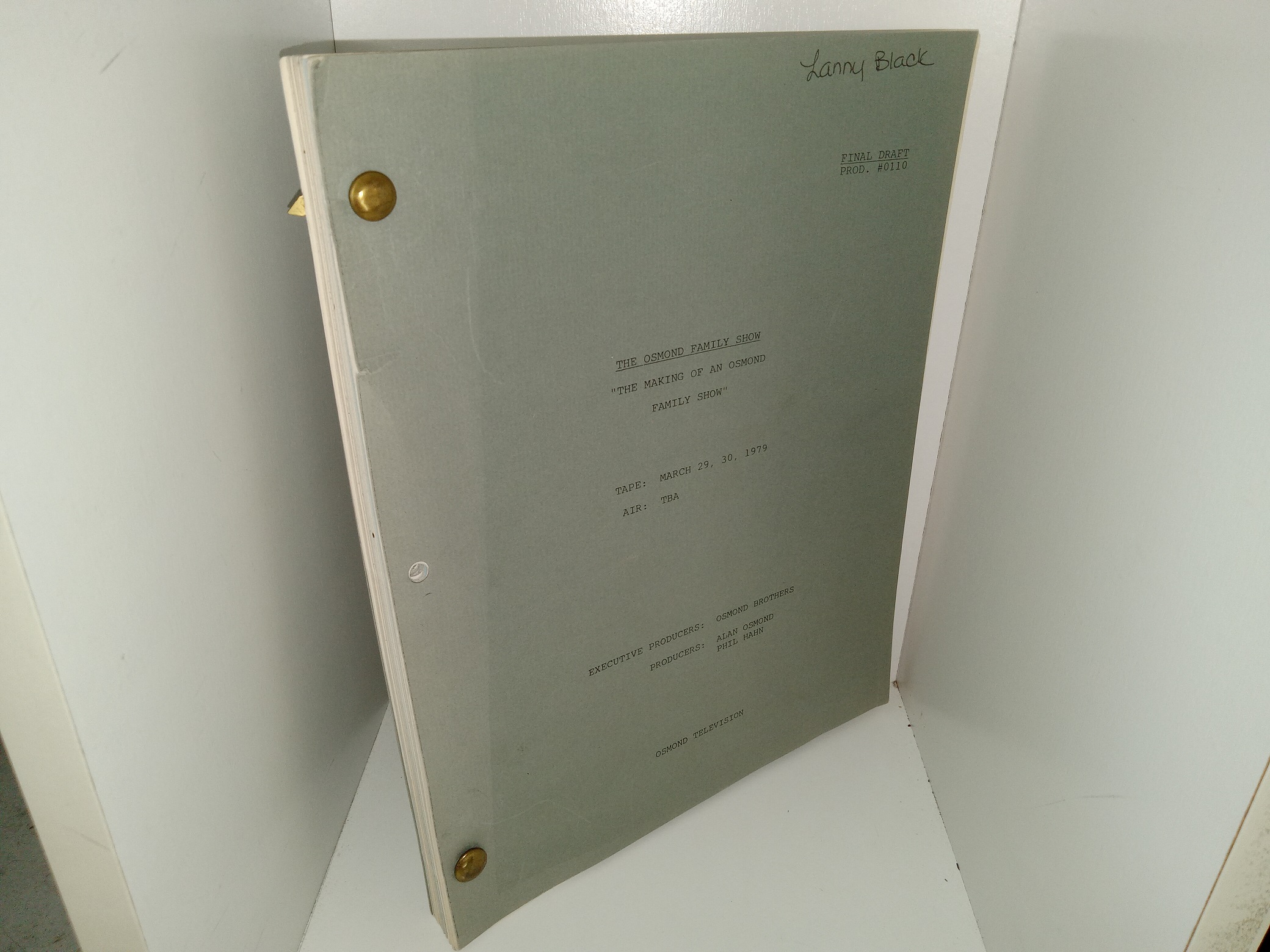 The Osmond Family Show “The Making of An Osmond Family Show”: Tape: March 29, 30, 1979, Air: TBA (1979)