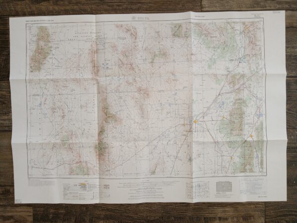 Fold-up Map of Delta, Utah