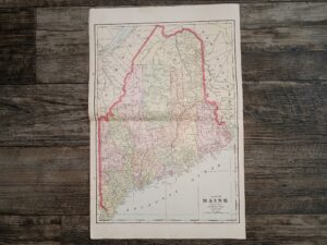 Map of Maine ~ by George F. Cram