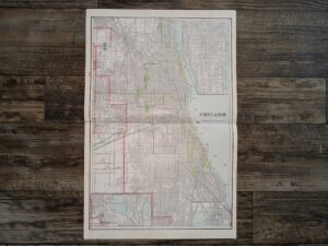 Chicago Map ~ by Geo. F. Cram