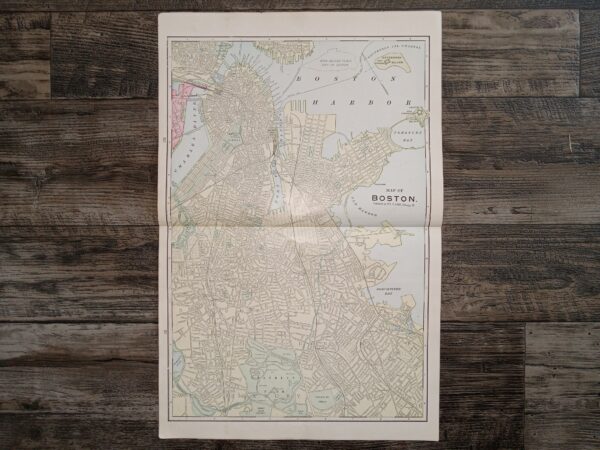 Map of Boston ~ by Geo. F. Cram