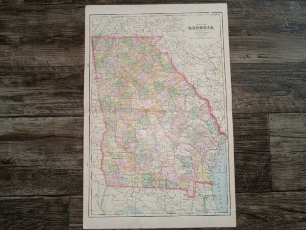 Map of Georgia ~ by George F. Cram