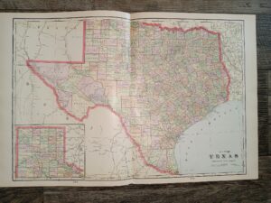 Map of Texas ~ by George Fr. Cram