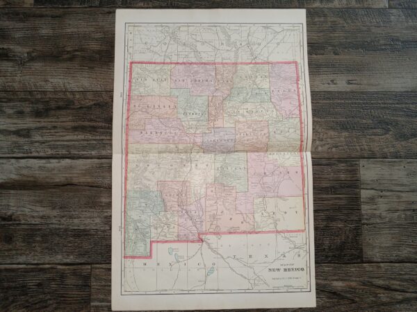 Map of New Mexico ~ by George F. Cram