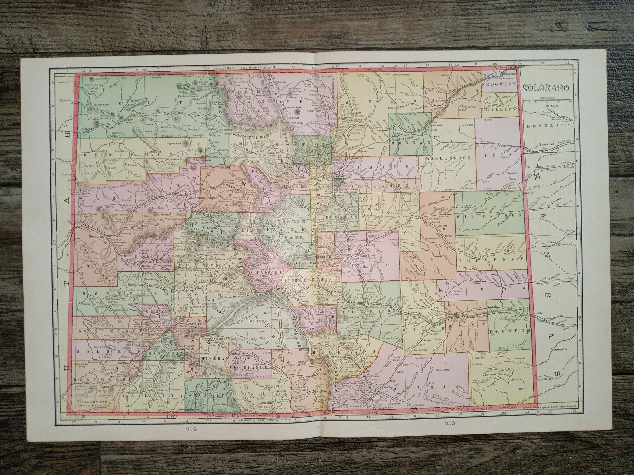 2 Maps in One: Colorado Map / Denver Map