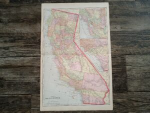 Map of California ~ by Geo. F. Cram
