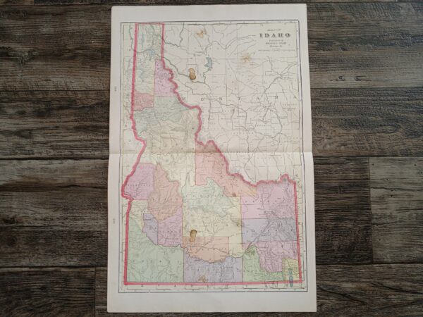 Map of Idaho ~ by George F. Cram