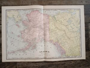 Alaska Map ~ by Geo. F. Cram