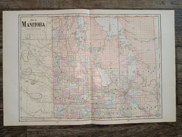 Map of Manitoba (1903) ~ by Geo. F. Cram