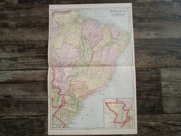 Brazil and Paraguay Map