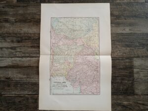 2 Maps in One: Central Asia Comprising Afghanistan, Baluchistan, Bokhara, Khiva & Turkestan