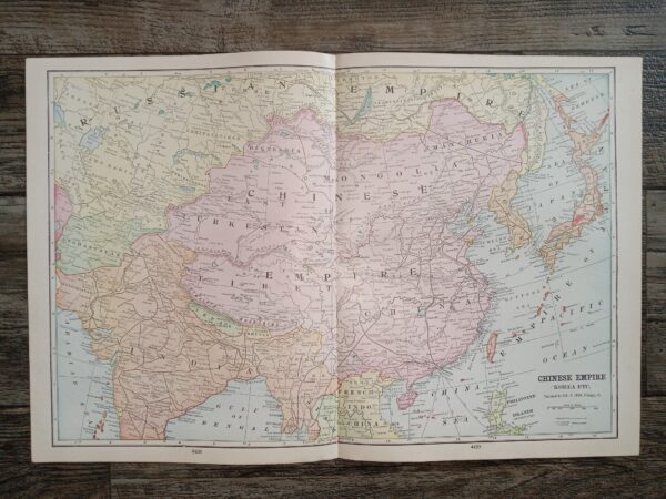 Chinese Empire, Korea, Etc. Map