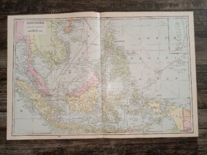 3 Maps in One: East Indies / Sumatra / Java