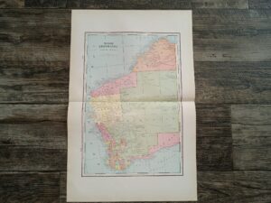 3 Maps in One: West Australia / Borneo / Map of New Guinea