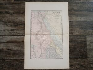 3 Maps in One: Northeast Africa: Egypt, Abyssinia, Eritrea and Part of Anglo-Egyptian Sudan / Northwest Africa: Morocco, Algeria and Tunis (Barbary States) / Map of South Africa