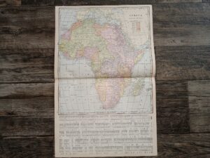 2 Maps in One: Africa / New Zealand, South Island