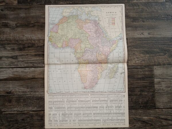 2 Maps in One: Africa / New Zealand, South Island