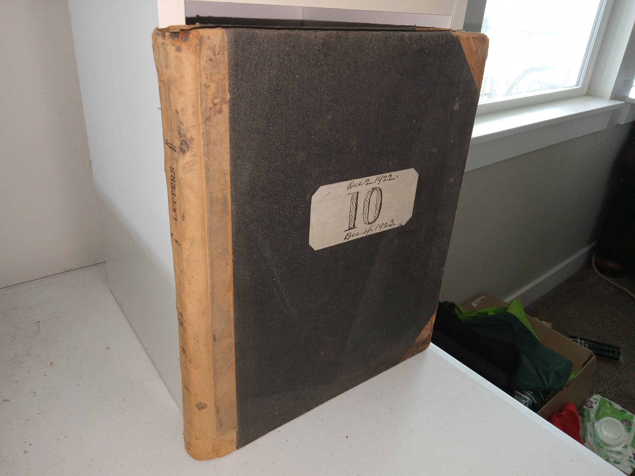 Dec. 2, 1922, Dec. 4, 1923, 10: Letters & Family History (3/4 Leather)