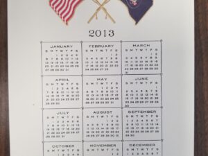 Governor Gary R. Herbert Inauguration Day, January 7, 2013 — Card with 2013 Calendar