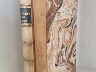 1817 -- Dictionary of All Religions and Religious Denominations -- Hannah Adams -- Rebound in Nice 3/4 Leather
