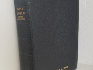 1962 -- Holy Bible with Ready References -- Missionary Edition -- Black Bendable Leather Binding -- Code at End of New Testament: 75 E 62