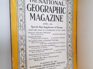 National Geographic Magazine — April 1938 — Single Issue Magazine — No Map