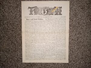 Truth: Vol. 3, No. 45, Salt Lake City, Utah, July 16, 1904 (Newspaper) (1904)