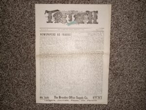 Truth: Vol. 5, No. 23, Salt Lake City, Utah, February 17, 1906 (Newspaper) (1906)