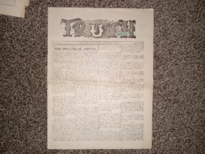 Truth: Vol. 5, No. 1, Salt Lake City, Utah, September 16, 1905 (Newspaper) (1905)