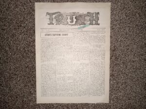 Truth: Vol. 5, No. 40, Salt Lake City, Utah, June 16, 1906 (Newspaper) (1906)
