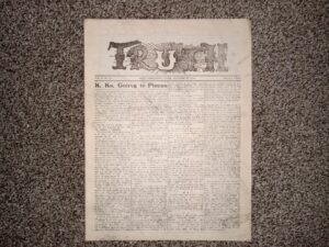 Truth: Vol. 4, No. 17, Salt Lake City, Utah, October 29, 1904 (Newspaper) (1904)