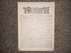 Truth: Vol. 4, No. 18, Salt Lake City, Utah, January 14, 1905 (Newspaper) (1905)